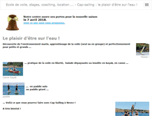 Tablet Screenshot of cap-sailing.fr